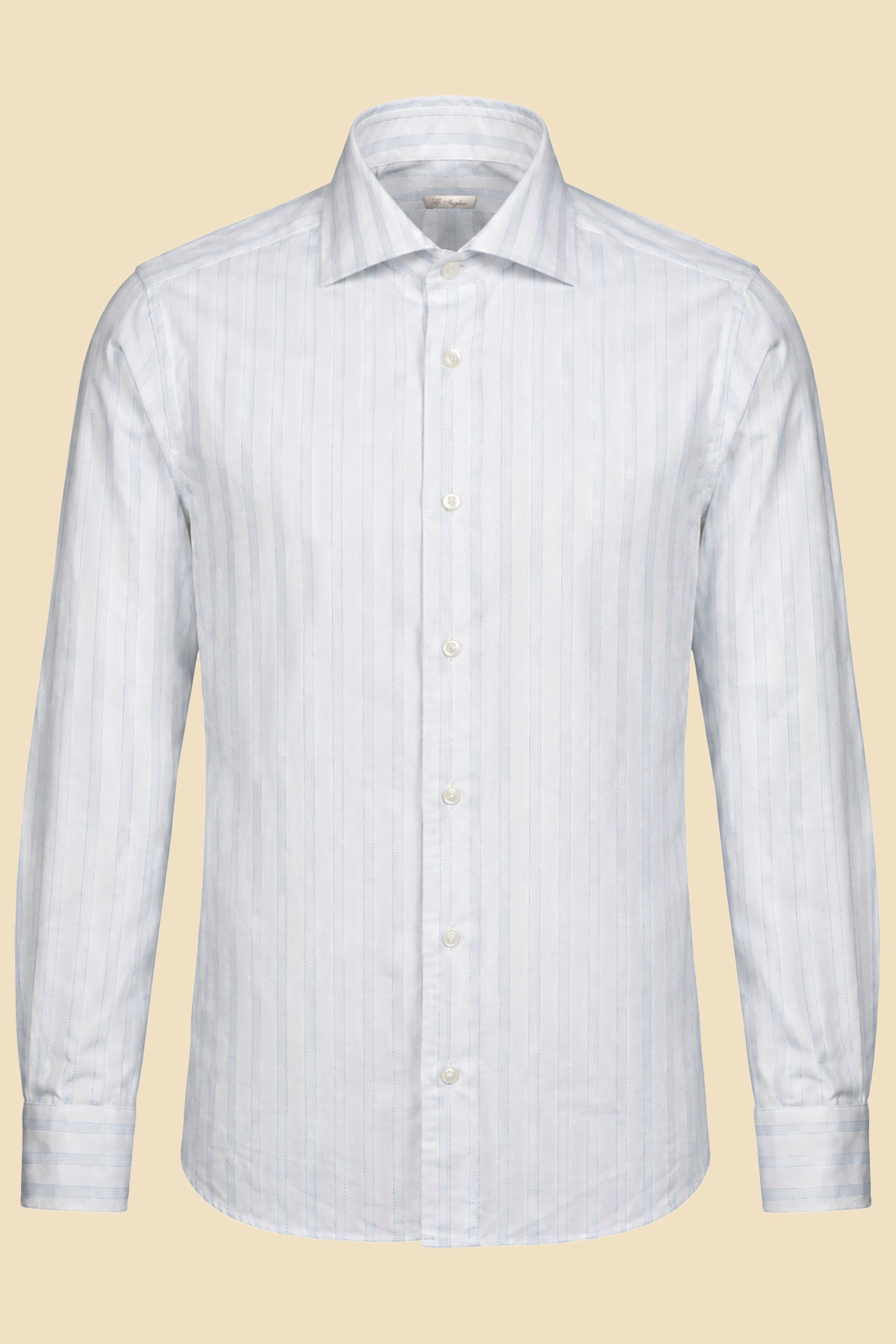 Light Blue Striped Oxford Shirt