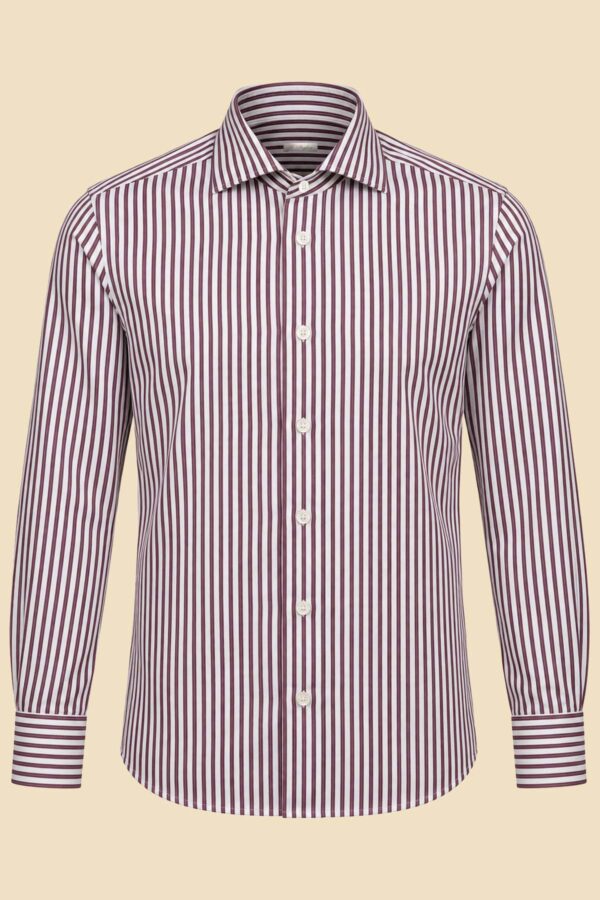 Burgundy Striped Canettè Shirt
