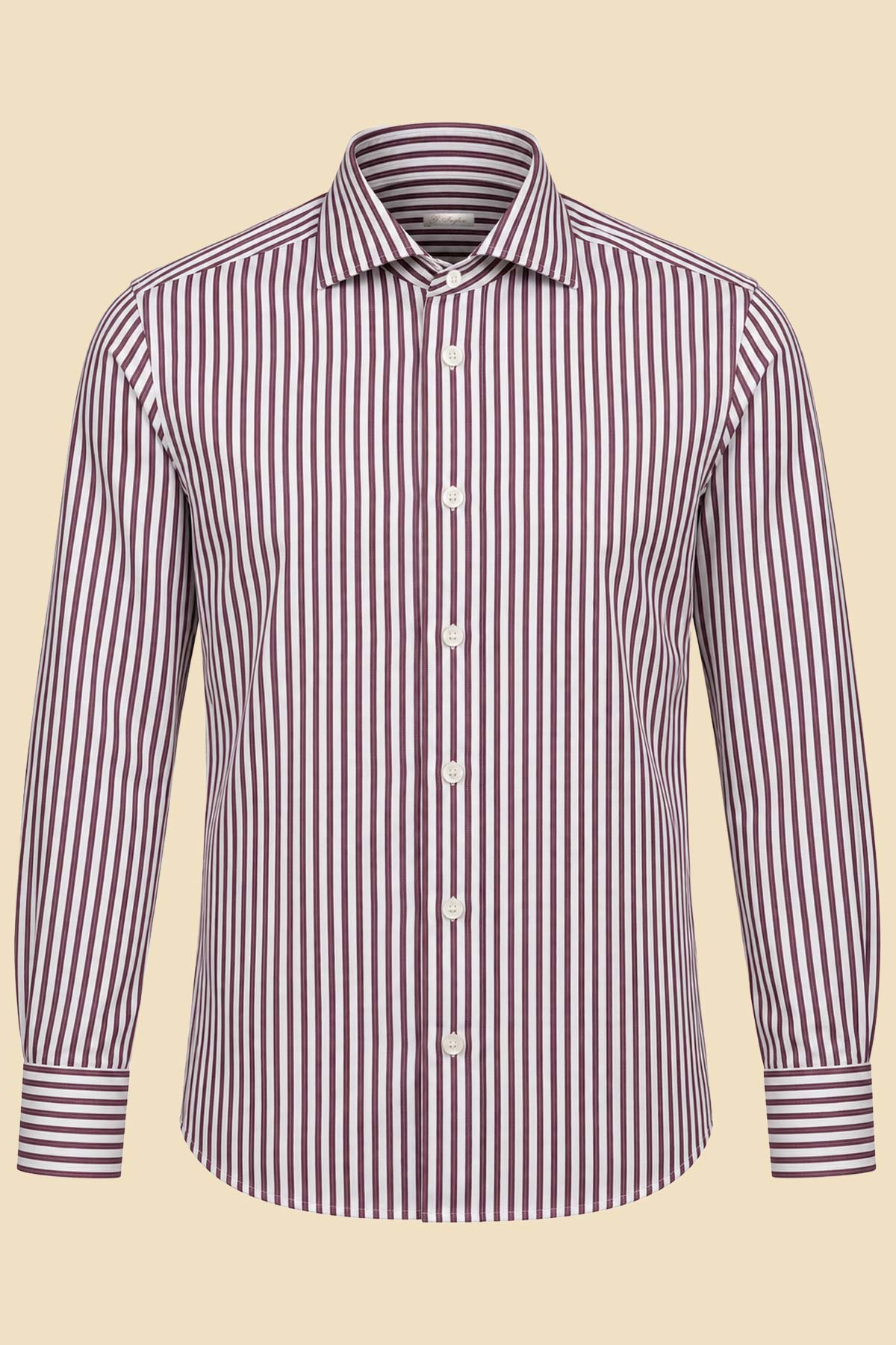 Burgundy Striped Canettè Shirt