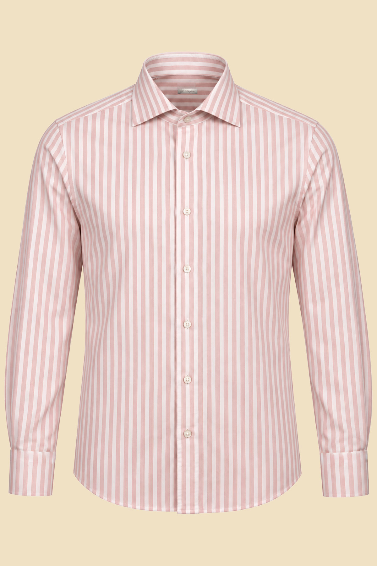 Pink Striped Oxford Shirt