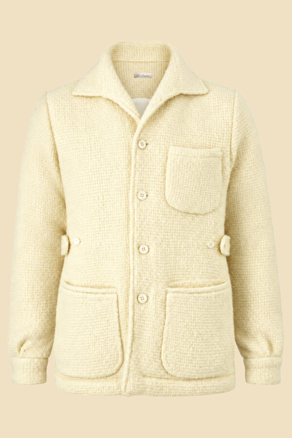 Cream Bouclé Wool Bill Jacket