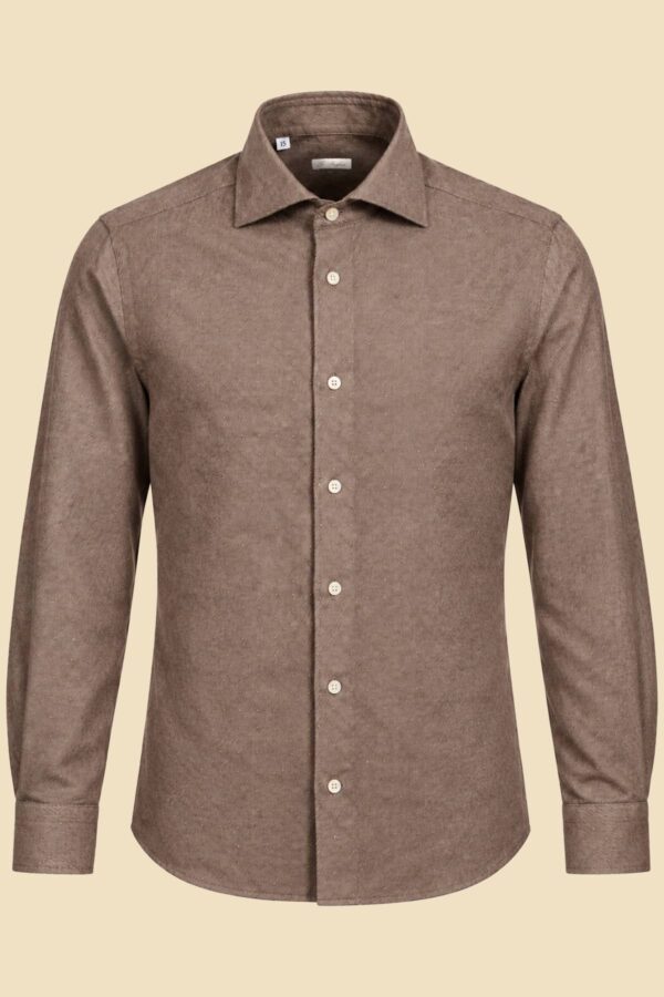 Brown Flannel Cotton Shirt