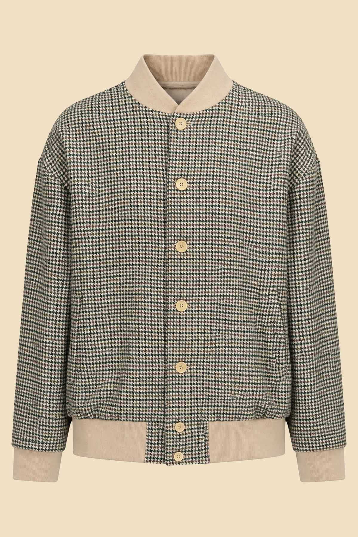Micro Pied-de-Poule Wool Val Jacket
